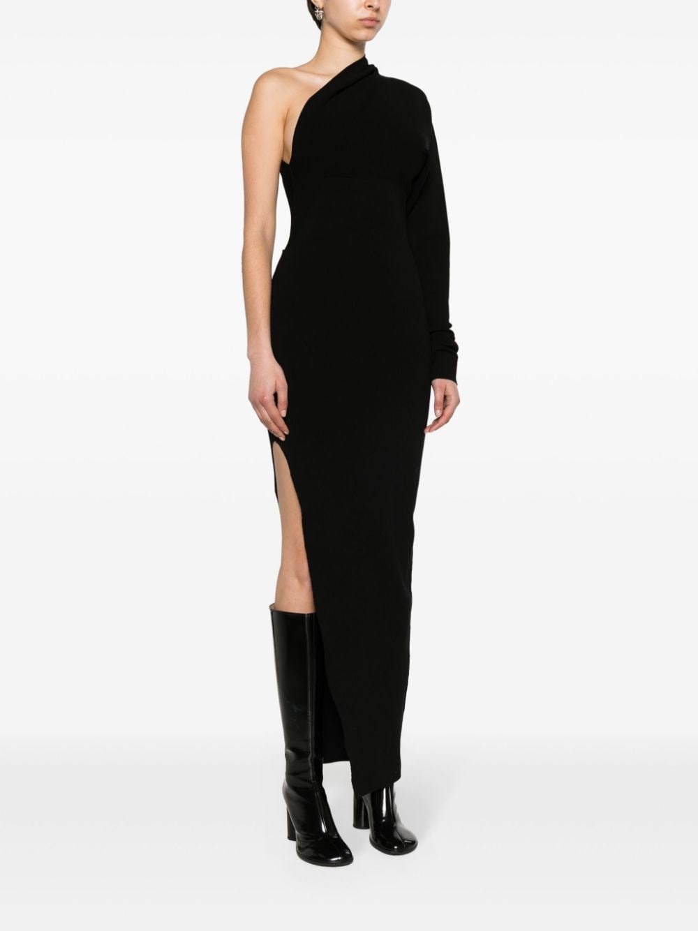 one-shoulder column maxi dress - 3