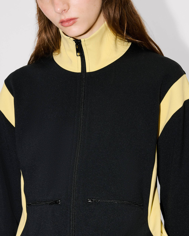 'Boke Flower 2.0' embroidered track jacket in interlock 6