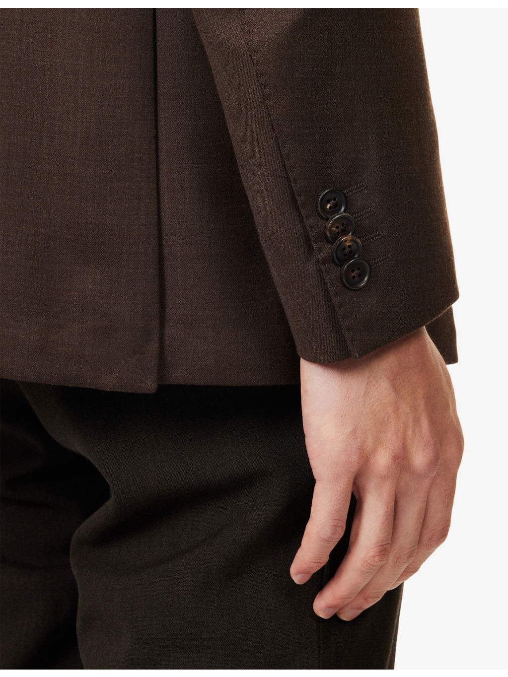 Whisper Single-Breasted Silk-Wool Blend Jacket - 5