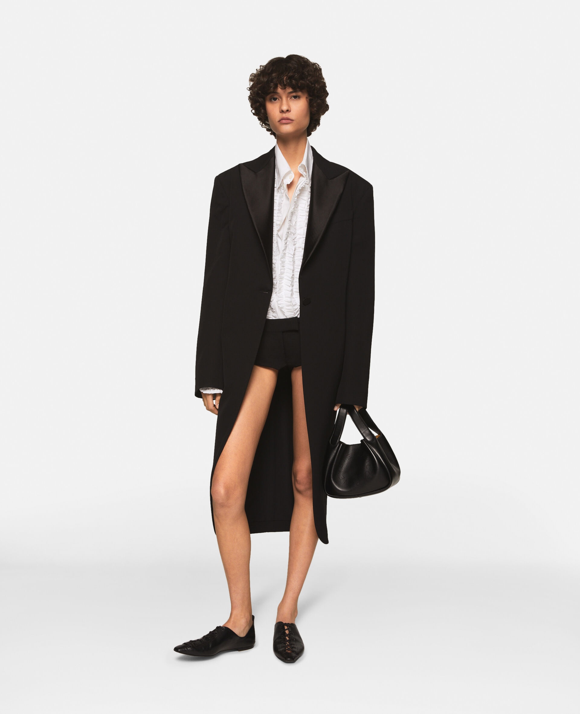 Peak Lapels Wool Coat - 2