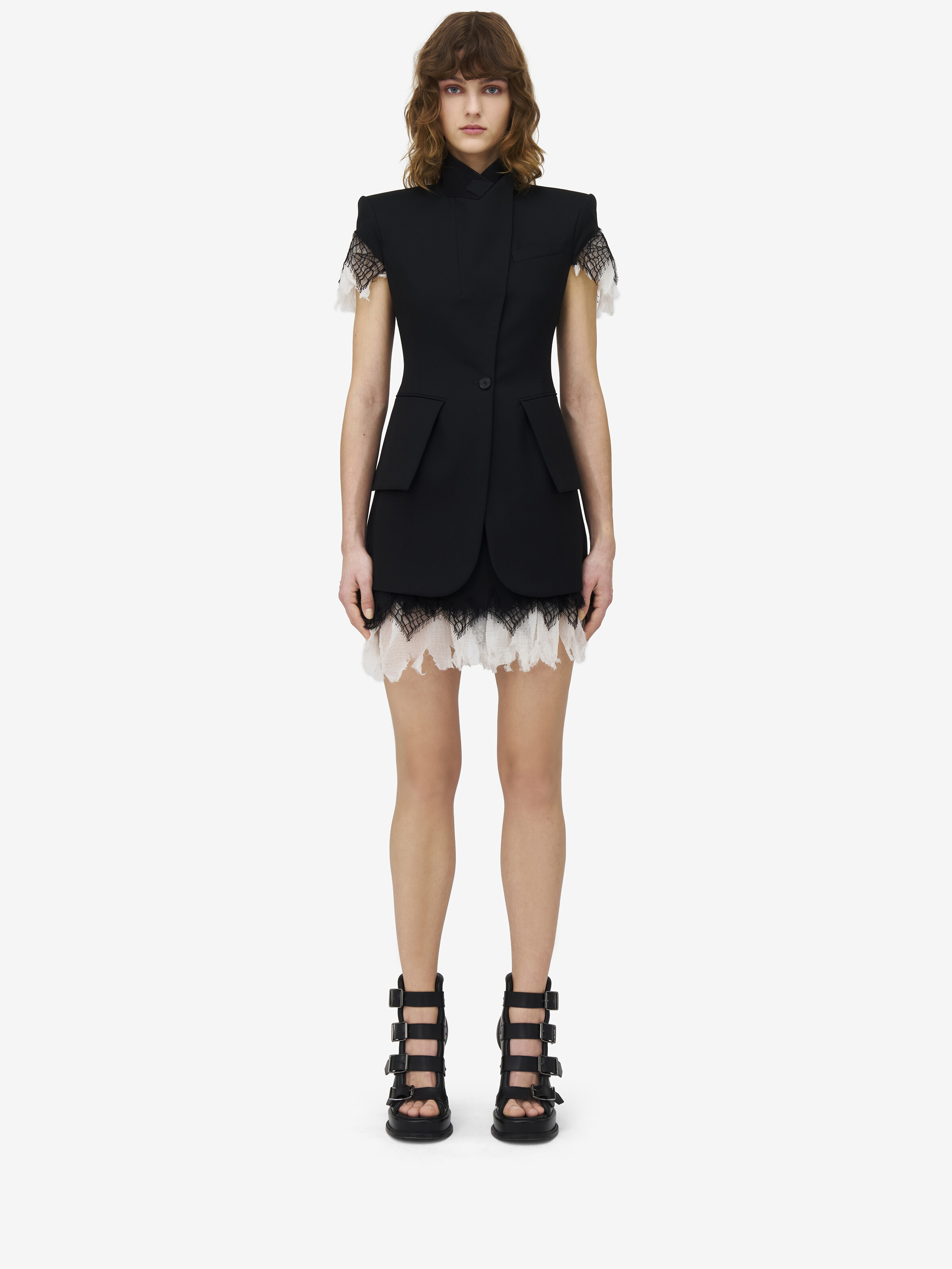 Cobweb Lace Mini Skirt - 3