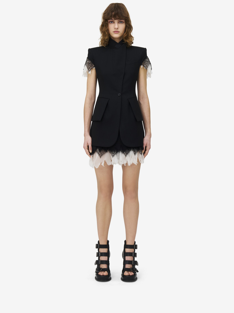 Cobweb Lace Mini Skirt 3