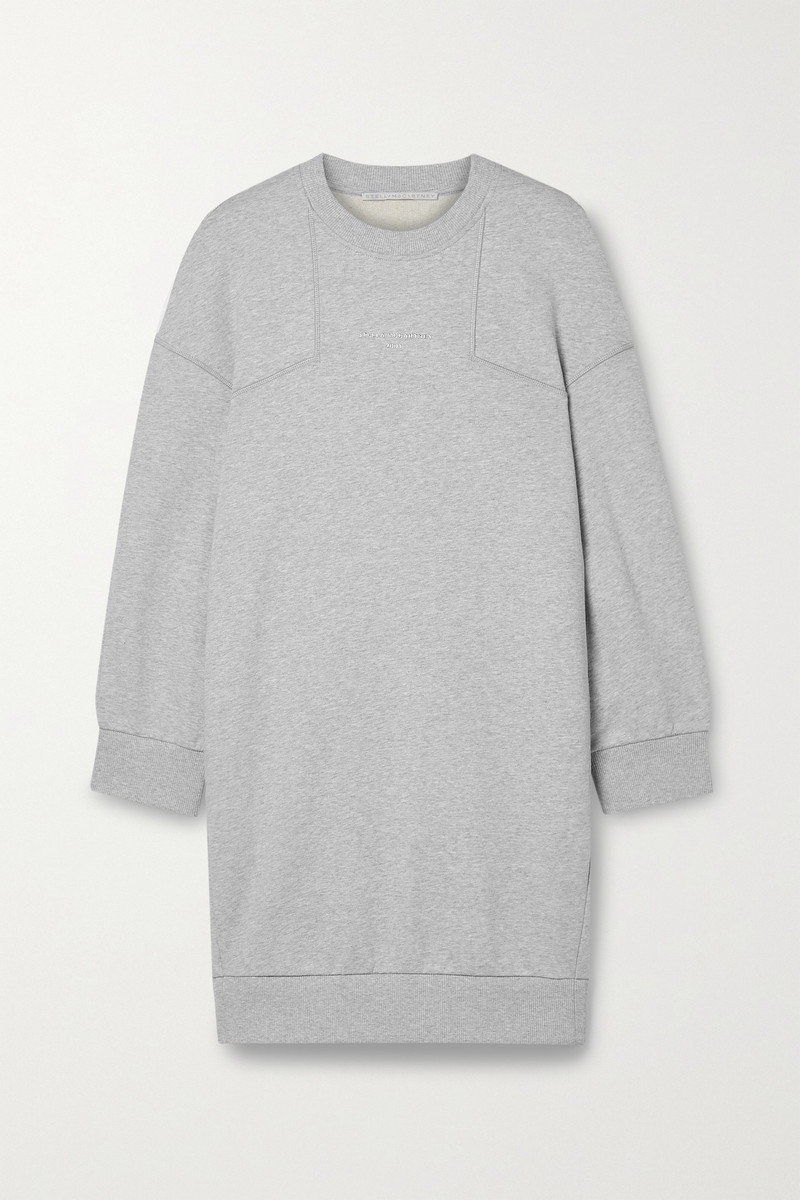 Oversized cotton-jersey mini dress 1