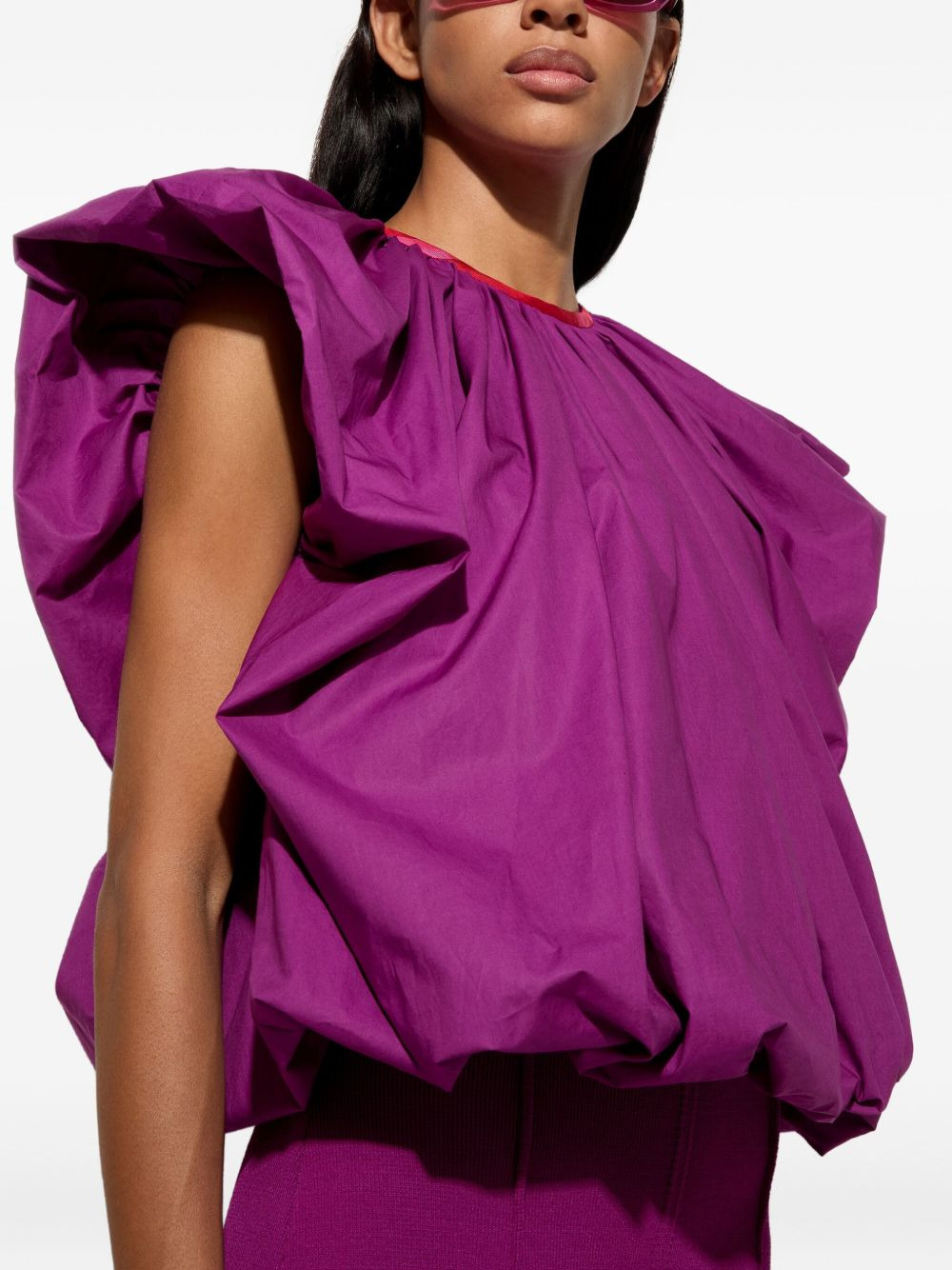 puffed-sleeve blouse - 5