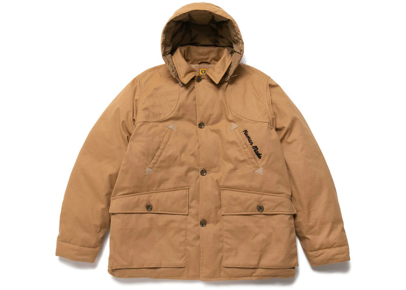 Human Made Insulated Hunting Jacket Brown - 1