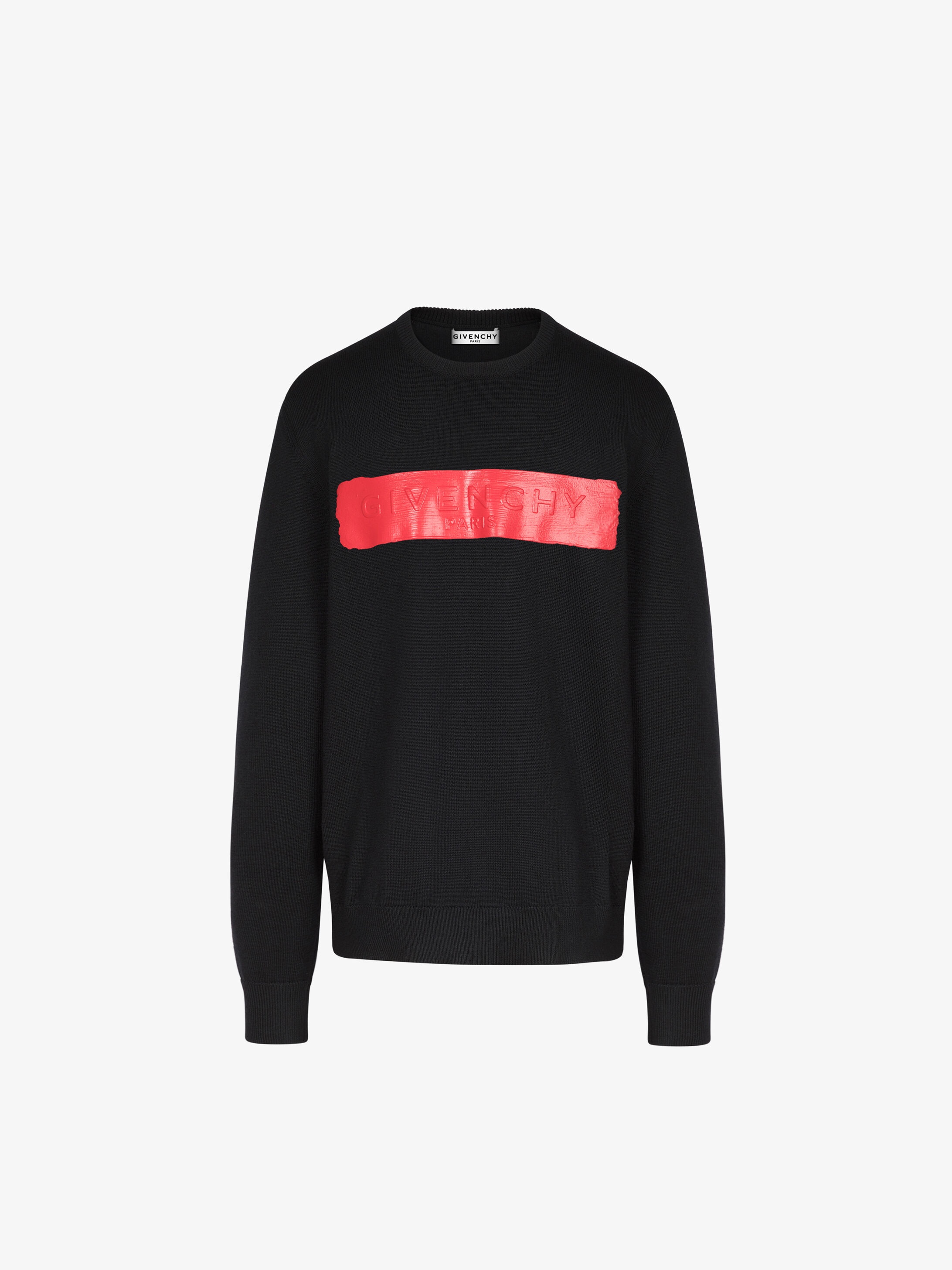 GIVENCHY sweater in wool with latex band - 1