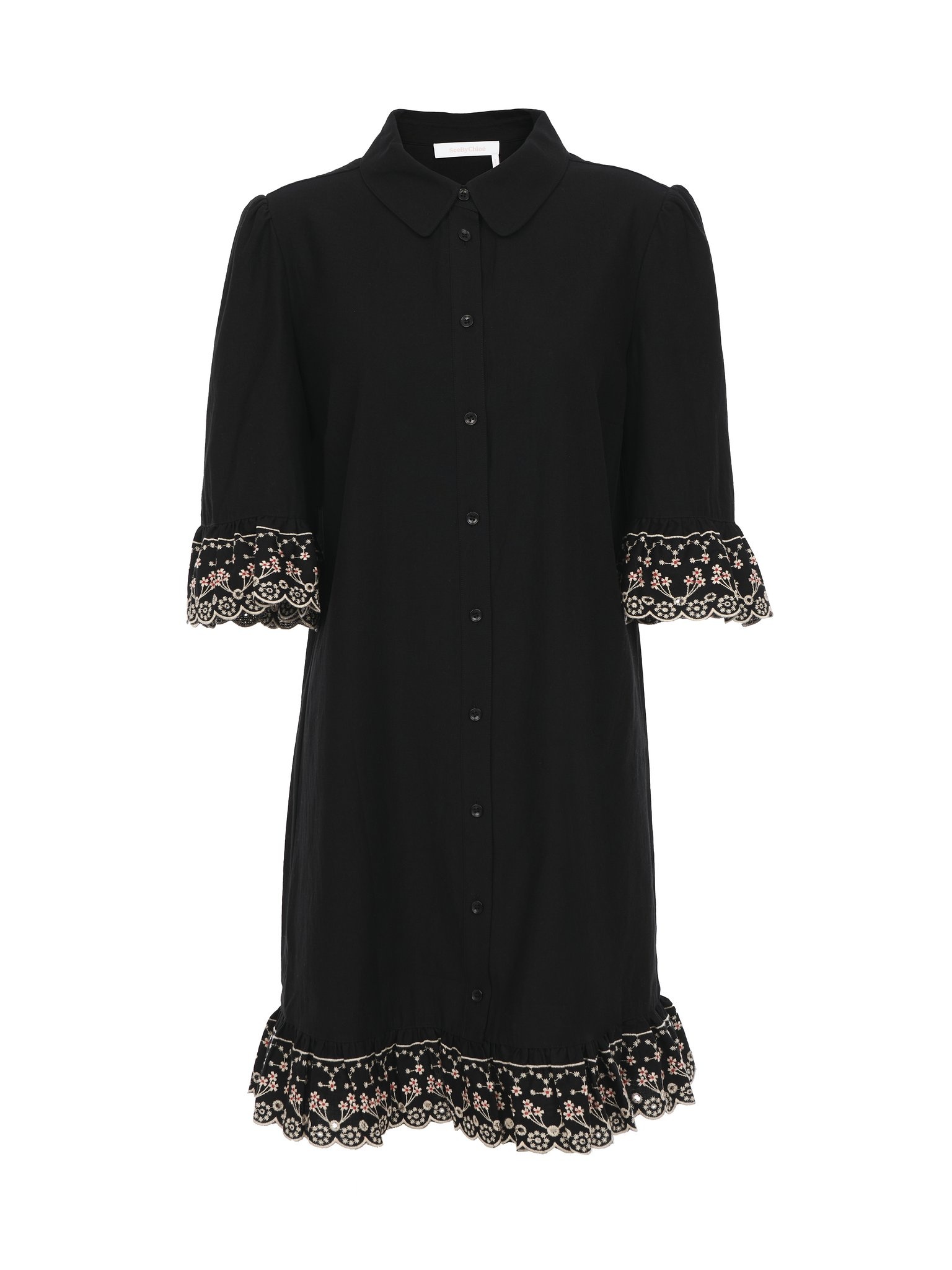 EMBELLISHED SHIRT DRESS - 1