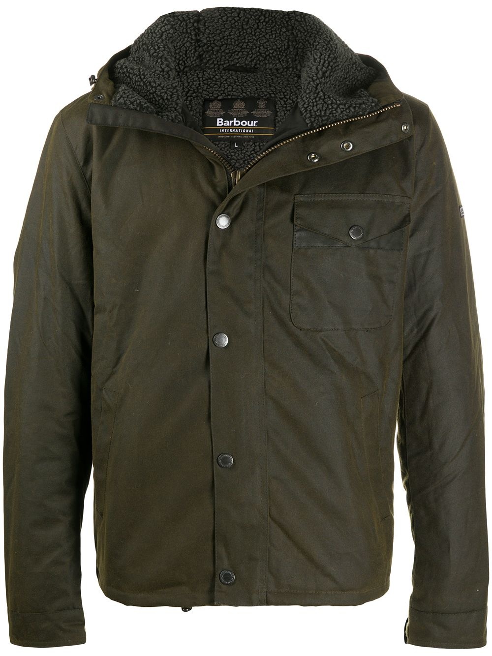 green lightweight rain jacket - 1