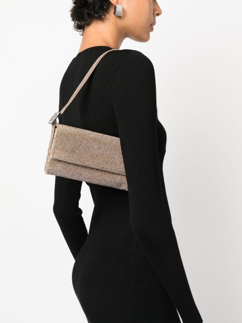 BENEDETTA BRUZZICHES Vittissima rhinestone-embellished shoulder bag outlook