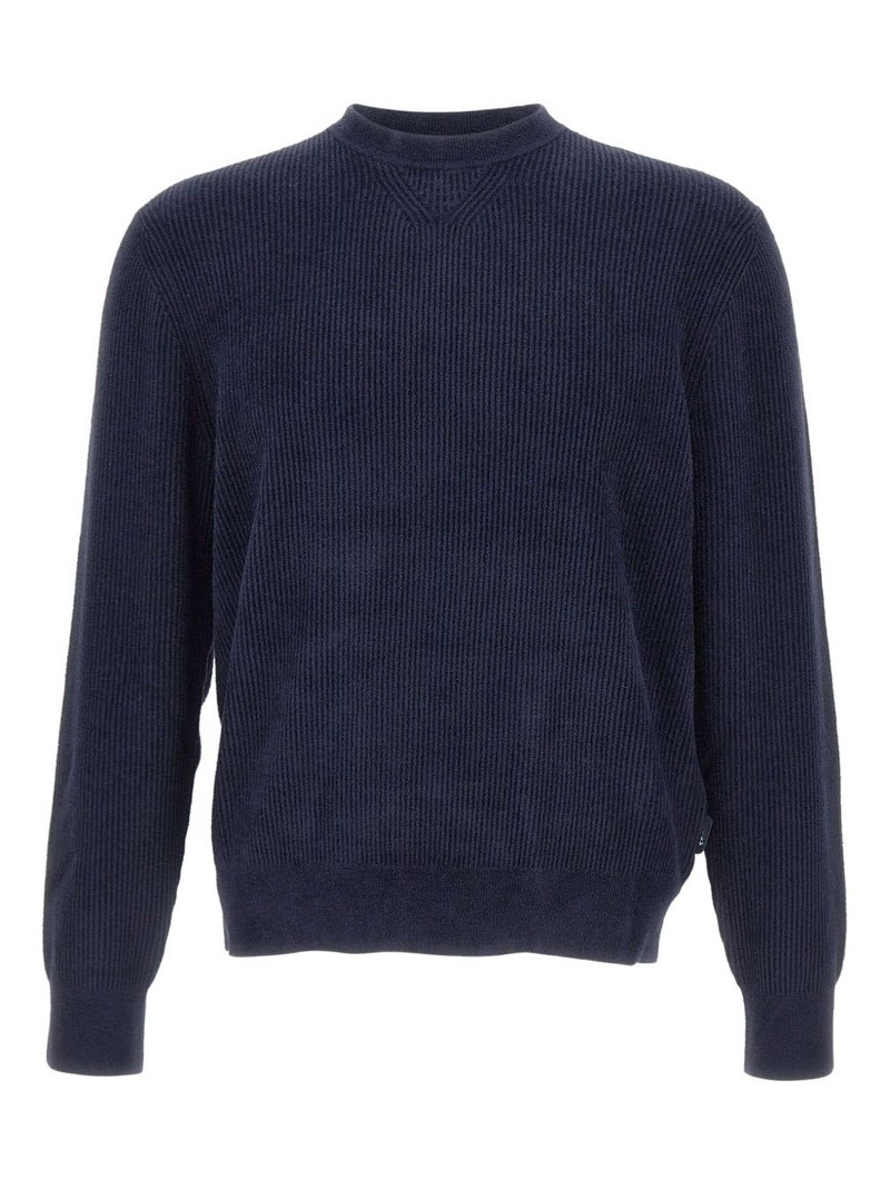 ribbed crew-neck sweater 1