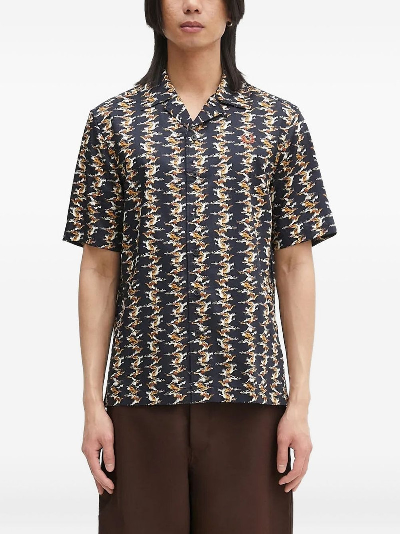 camp-collar patterned shirt 1