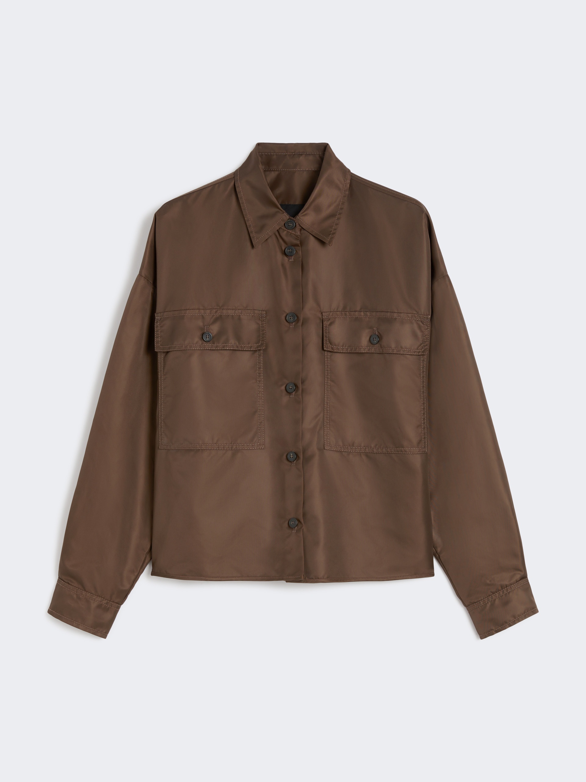 VIVETTA Water-repellent twill cropped shirt - 1