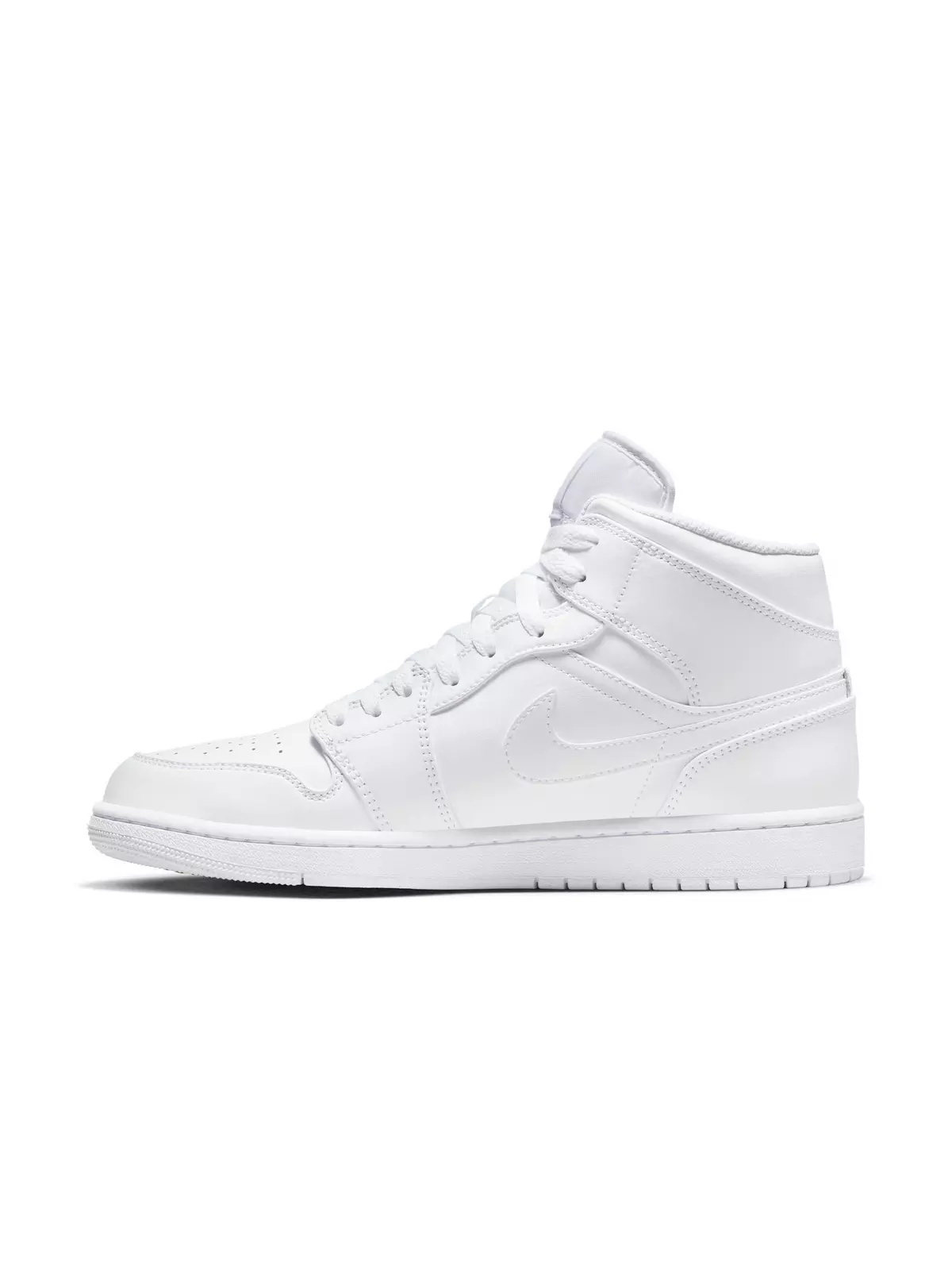 1 Mid "White/White" Men's Shoe - 6