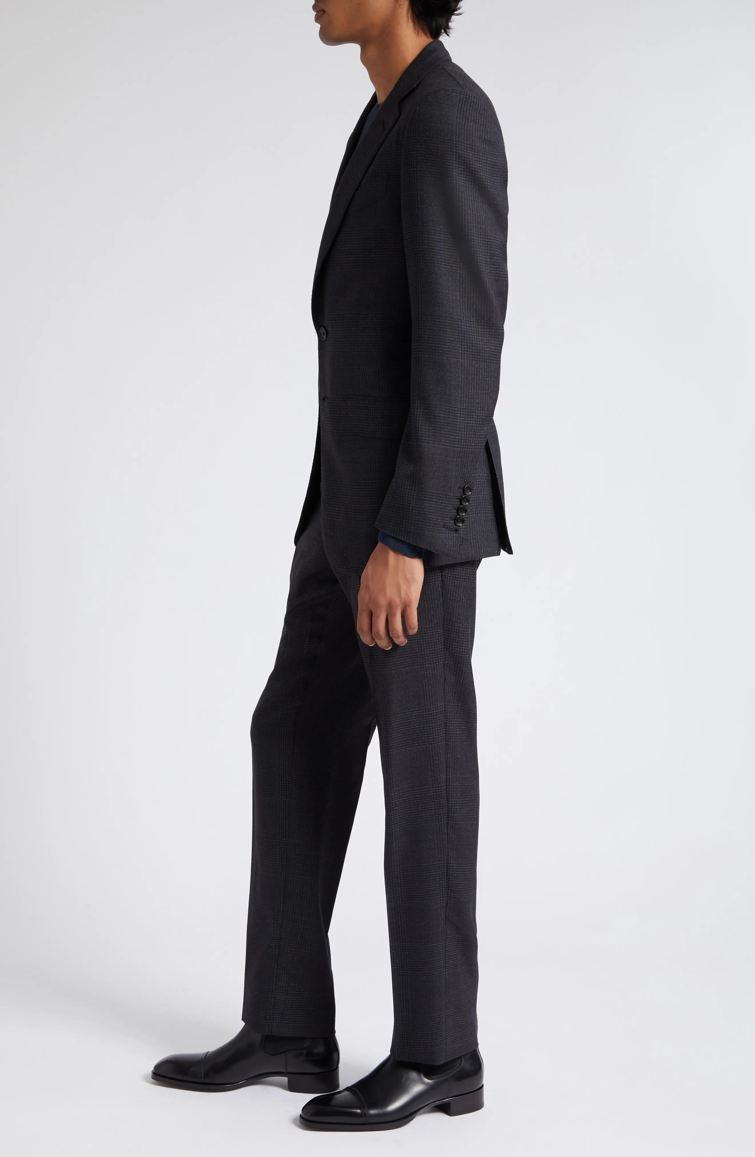 O'Connor Canvas Check Wool Suit - 3