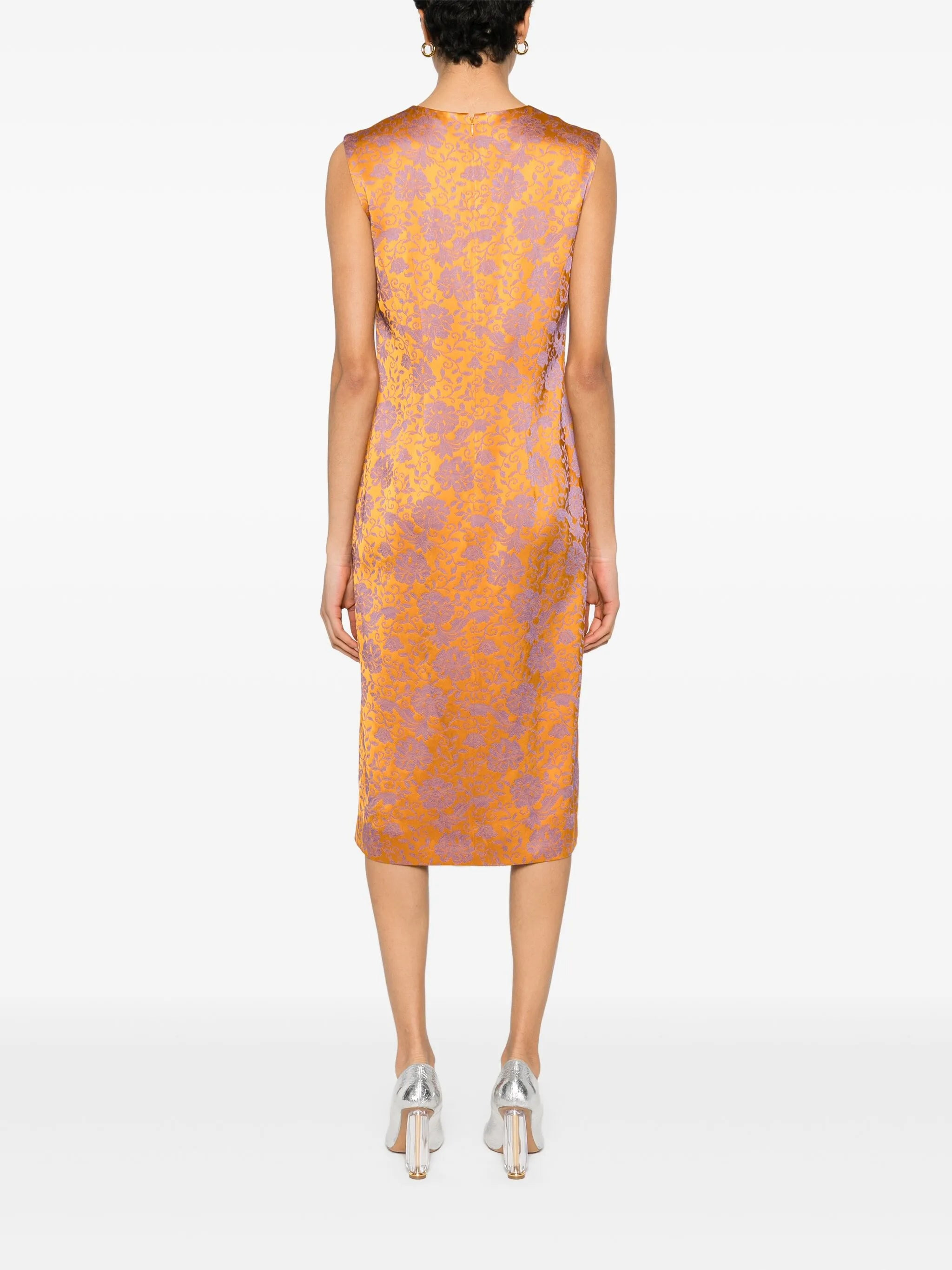 Floral-print Midi Dress - 4