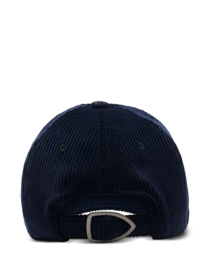 Burberry knight-stamp corduroy baseball hat outlook