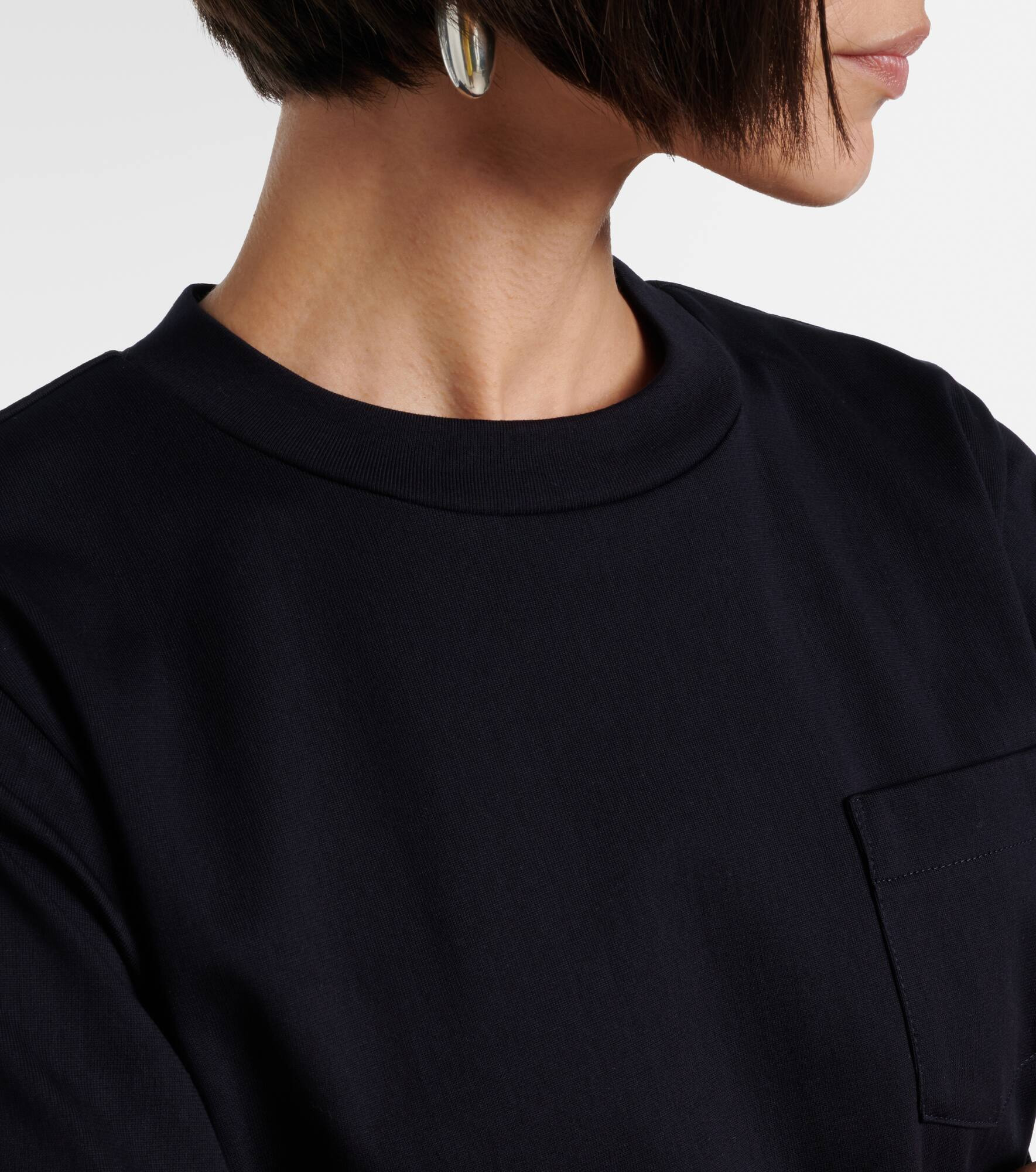 Layered cotton T-shirt - 4