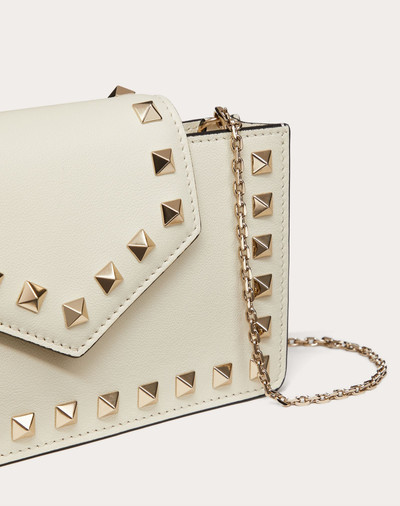 Valentino Rockstud Calfskin Phone Case with Chain Strap outlook