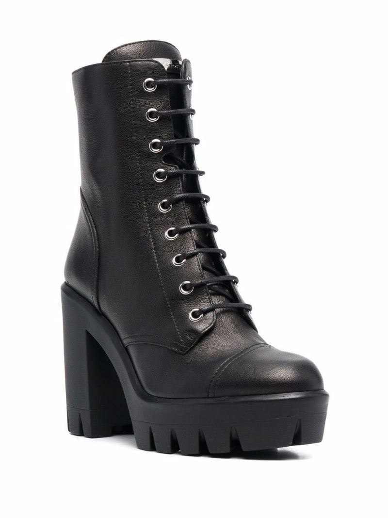 Camille lace-up cargo boots - 3