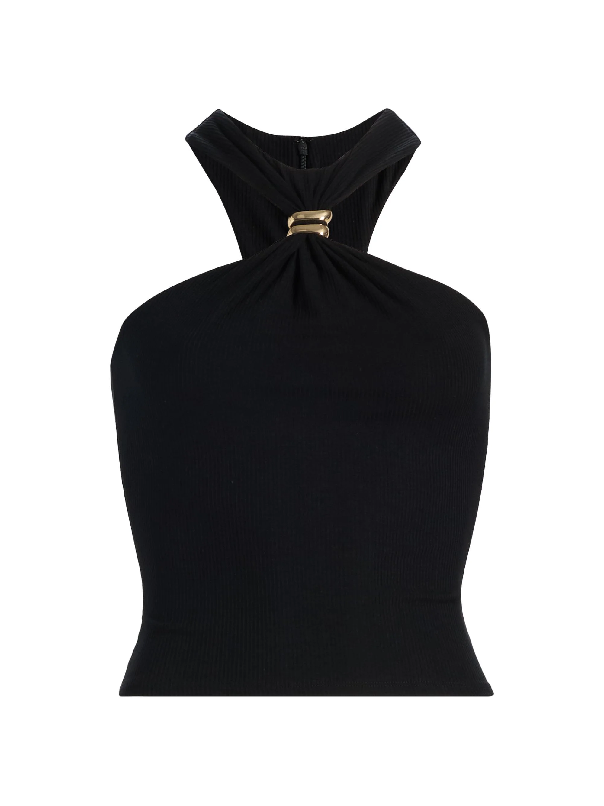 Women's Marcel Gathered Top - Black - 1