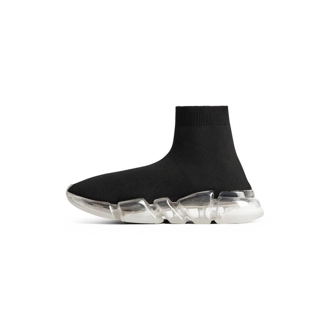 Women's Speed 2.0 Full Clear Sole Recycled Knit Sneaker in Black - 4