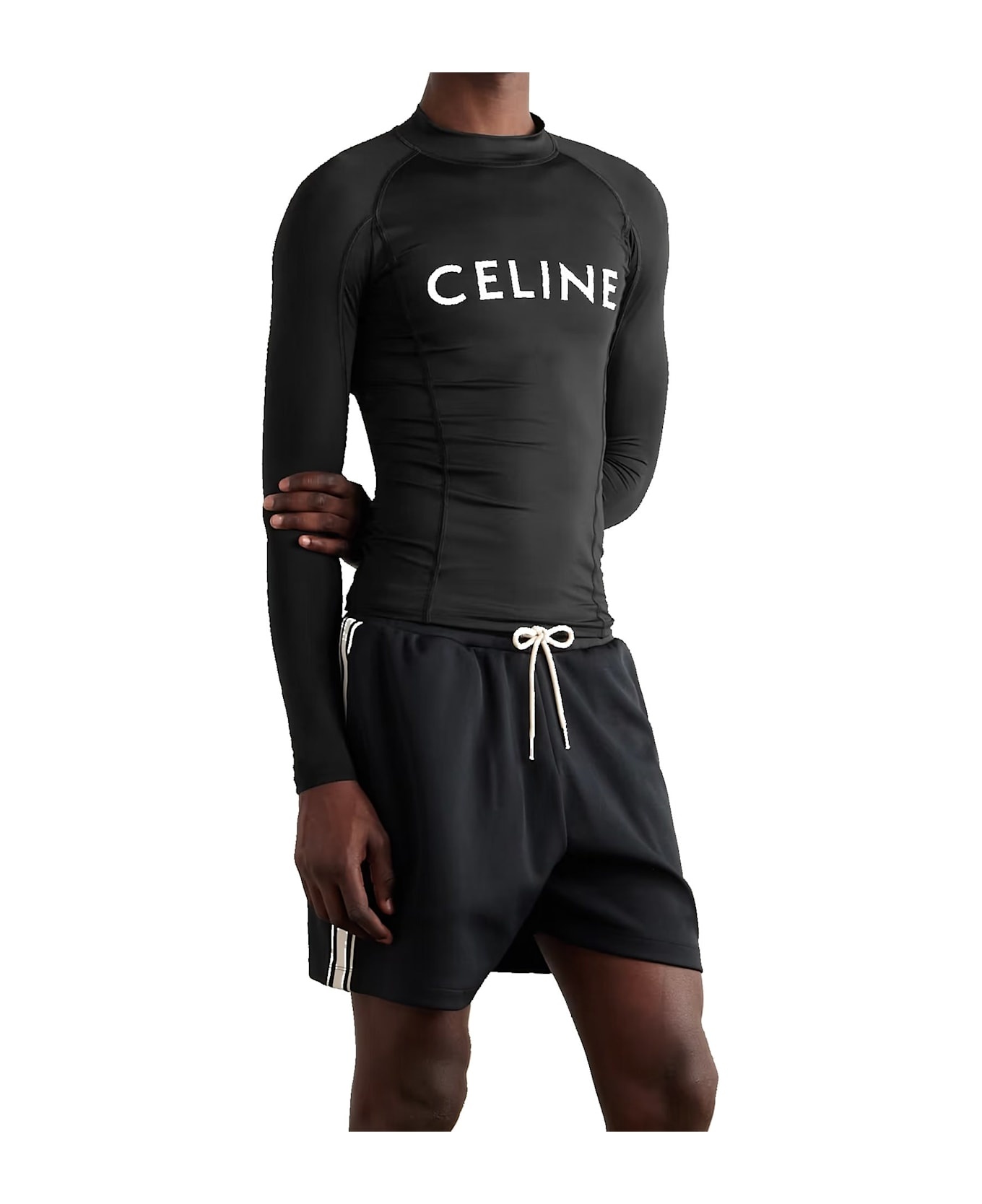 【送料&関税込】Celine Surf Logo Stretch-jersey T-shirt CELINE Surf Logo Stretch-jersey T-shirt | italist | REVERSIBLE