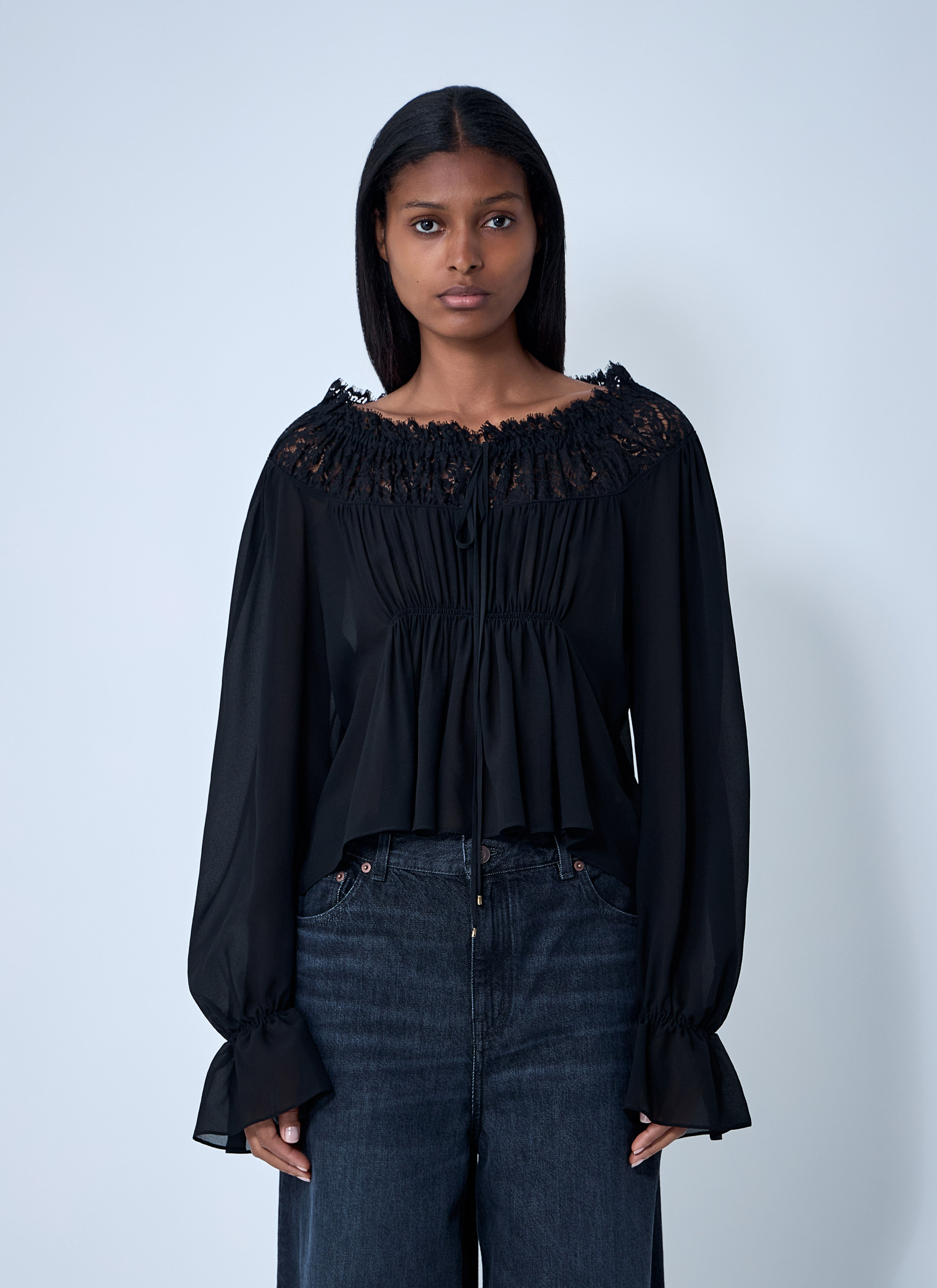 Lace-Trim Top - 1