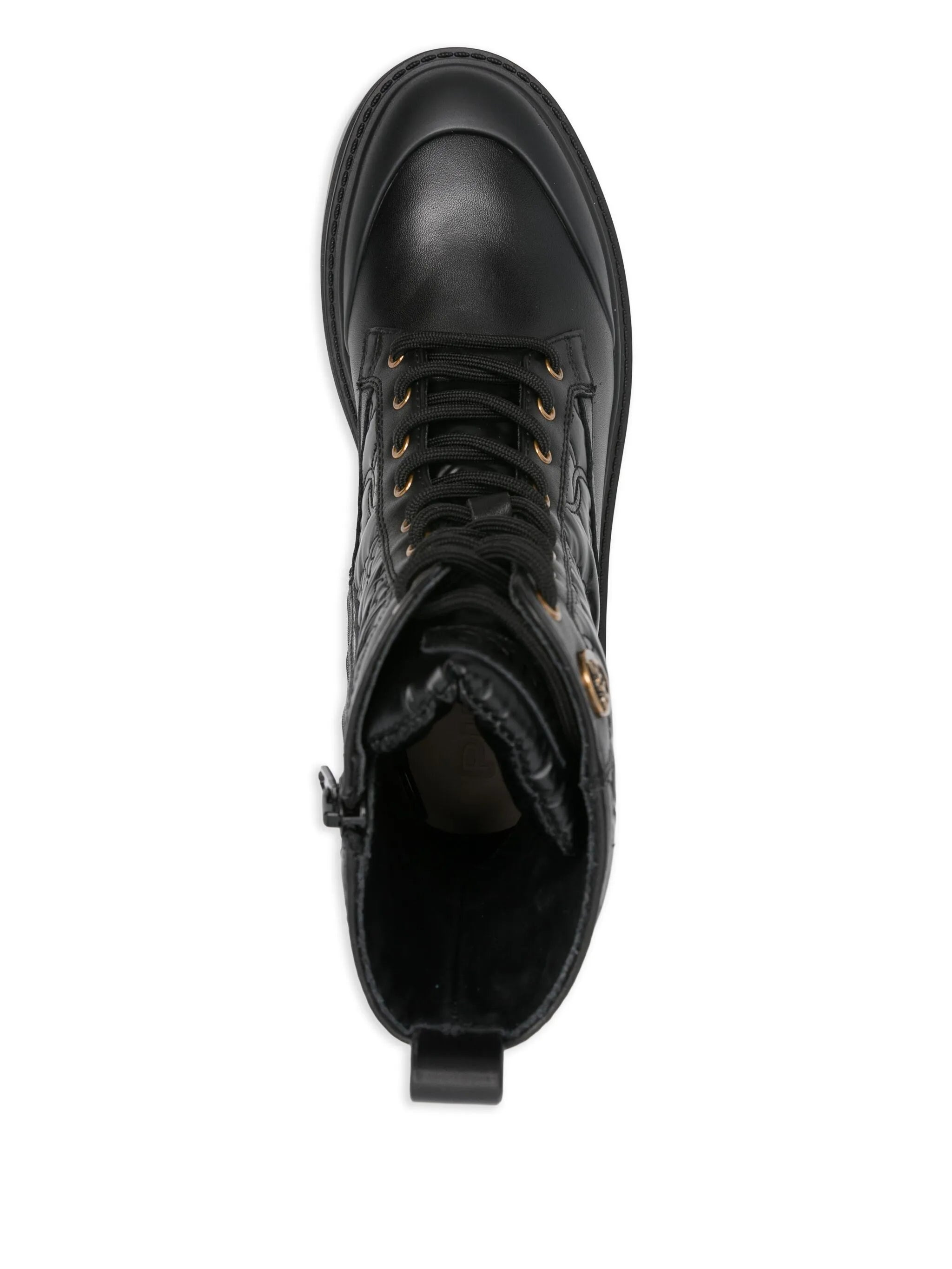 Pinko 50mm Quilted Lace-up Boots - 4