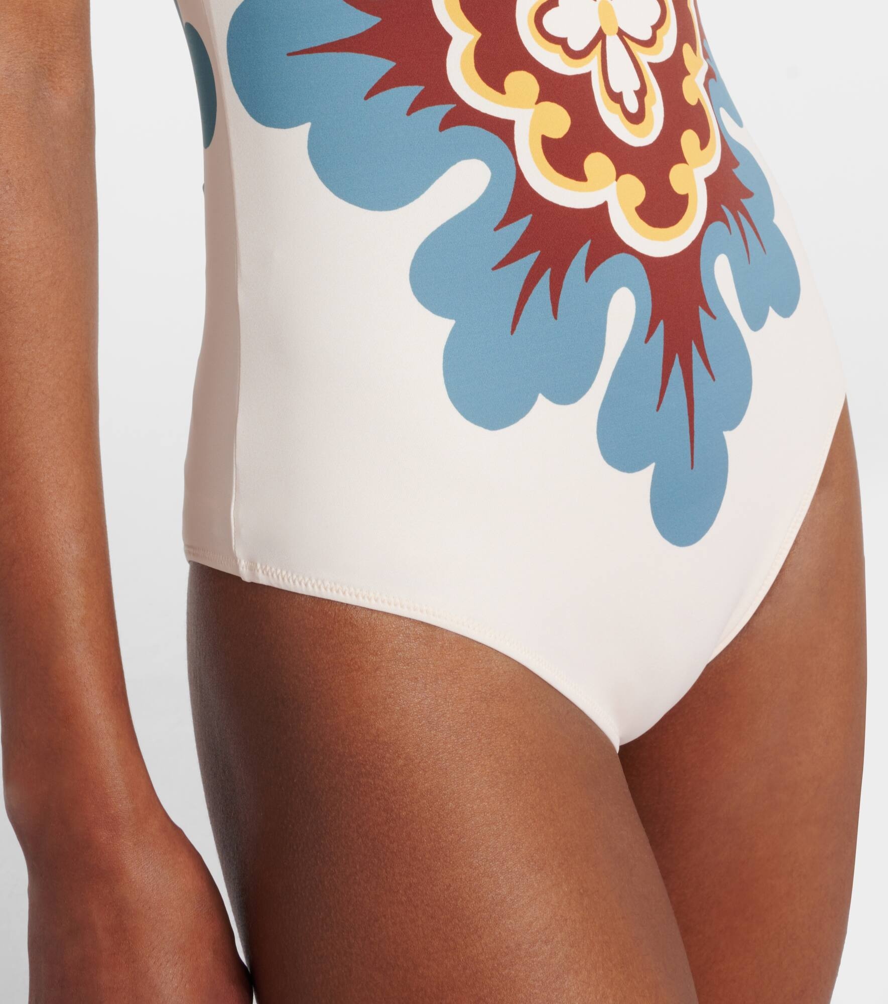 Goddess printed one-shoulder swimsuit - 5