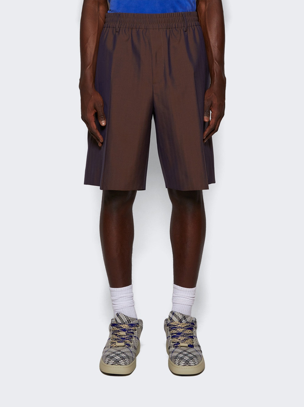 Wool Tailored Shorts Barrel - 3