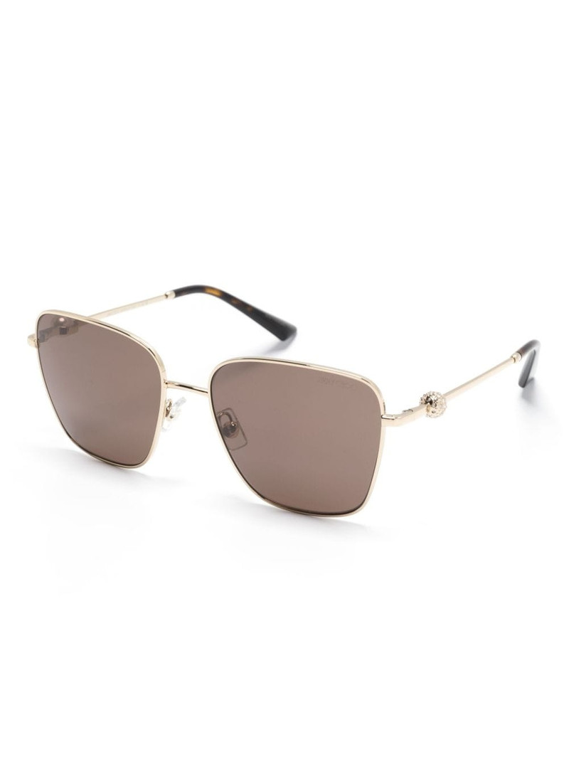 JIMMY CHOO square-frame oversized sunglasses outlook
