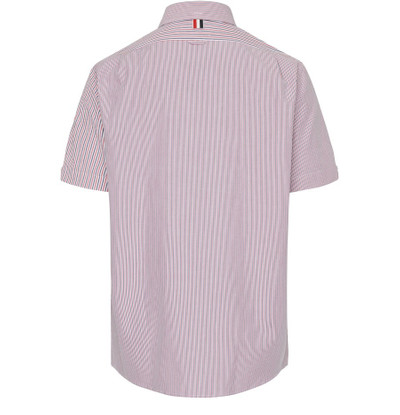 Thom Browne Funmix tricolor striped short-sleeved shirt outlook