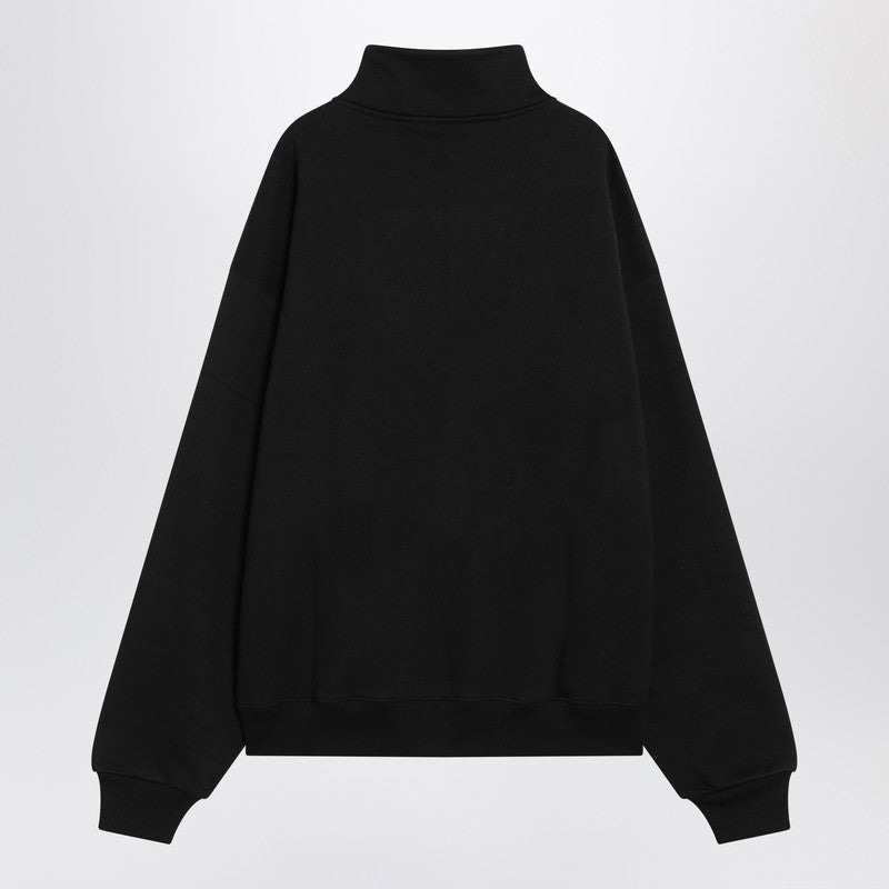 Jacquemus Black Cotton Zip-Up Sweatshirt Men - 2