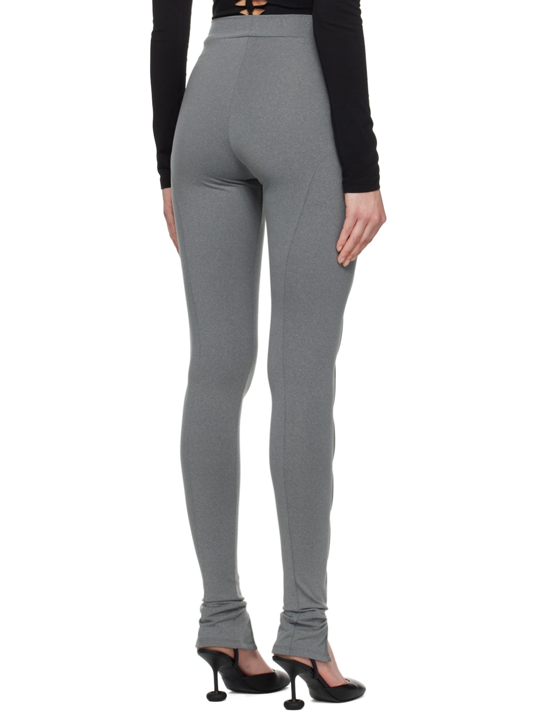 Gray Vented Leggings - 3