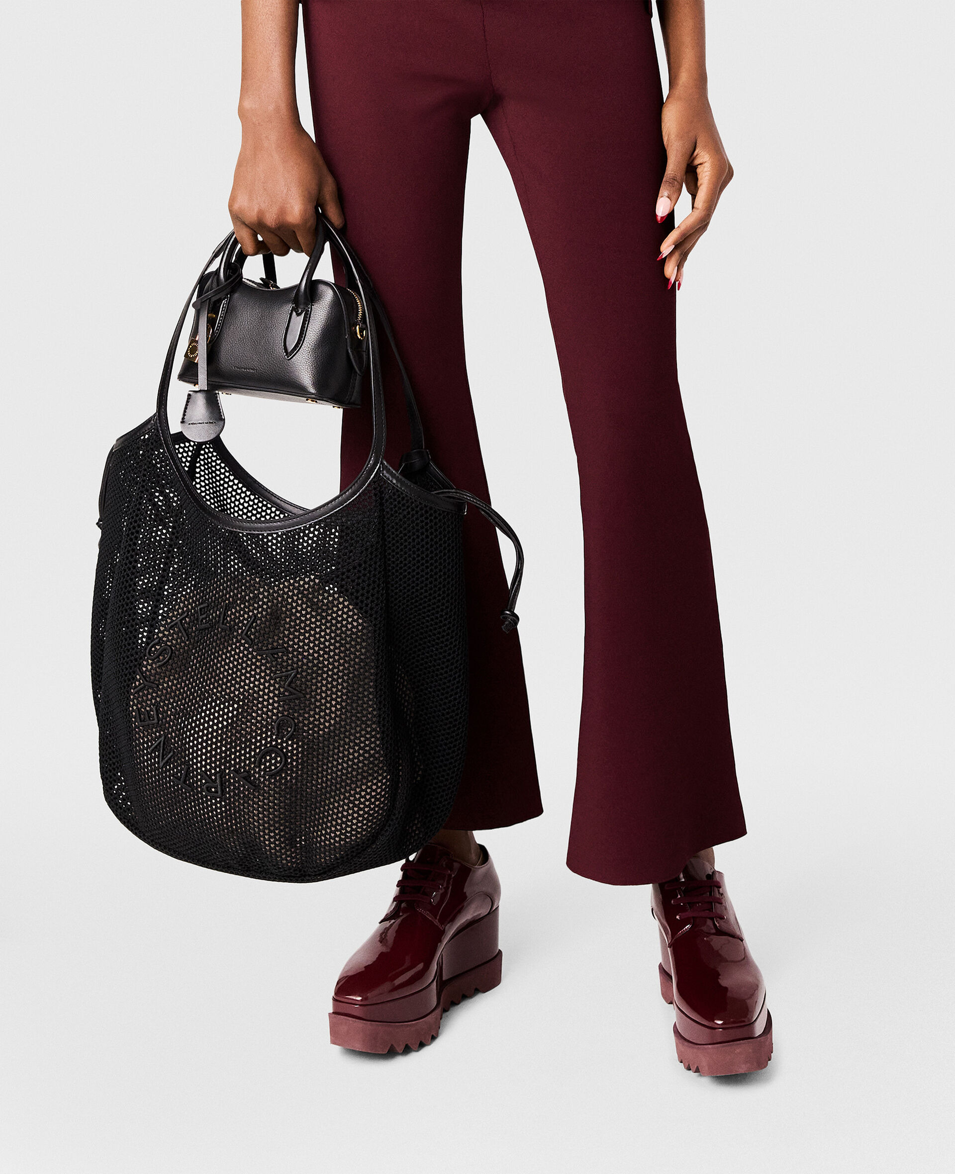 Logo Mesh Hobo Bag - 6