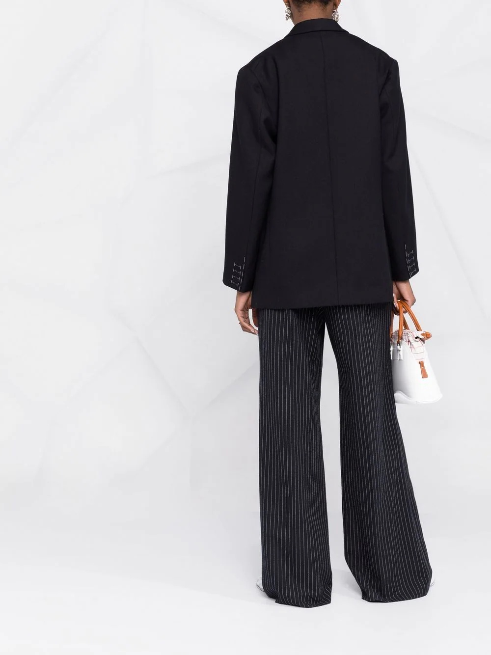 single-breasted oversized blazer - 4