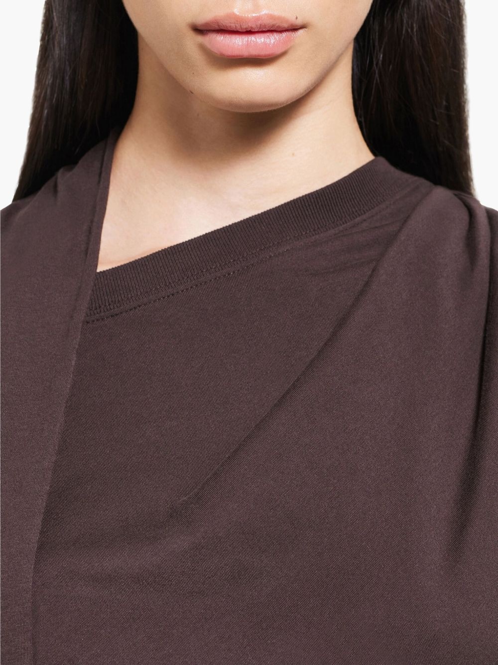 draped cut-out dress - 5