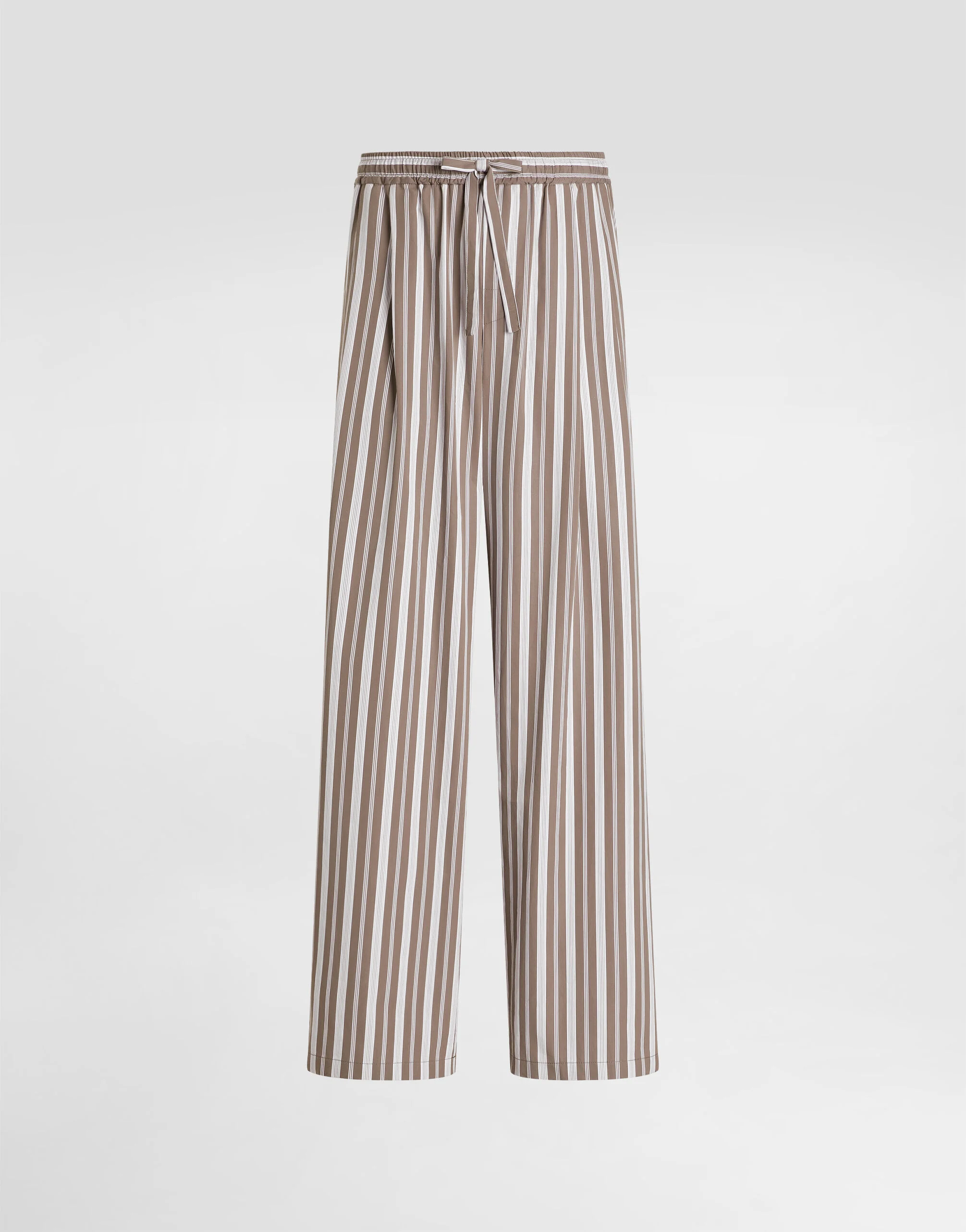 Striped poplin vanity trousers - 1