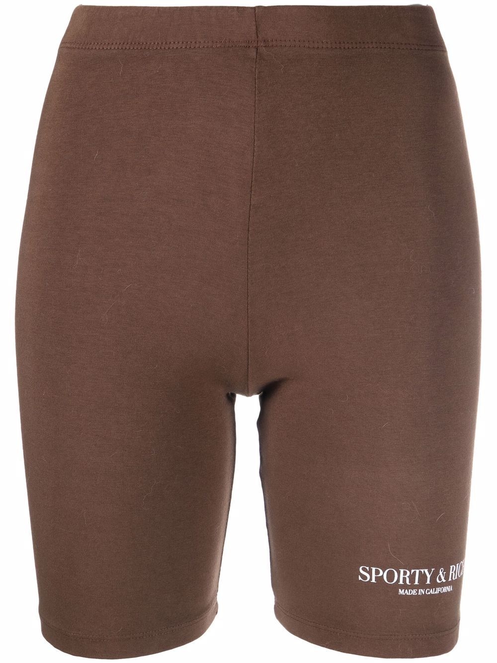 logo-print bike shorts - 1