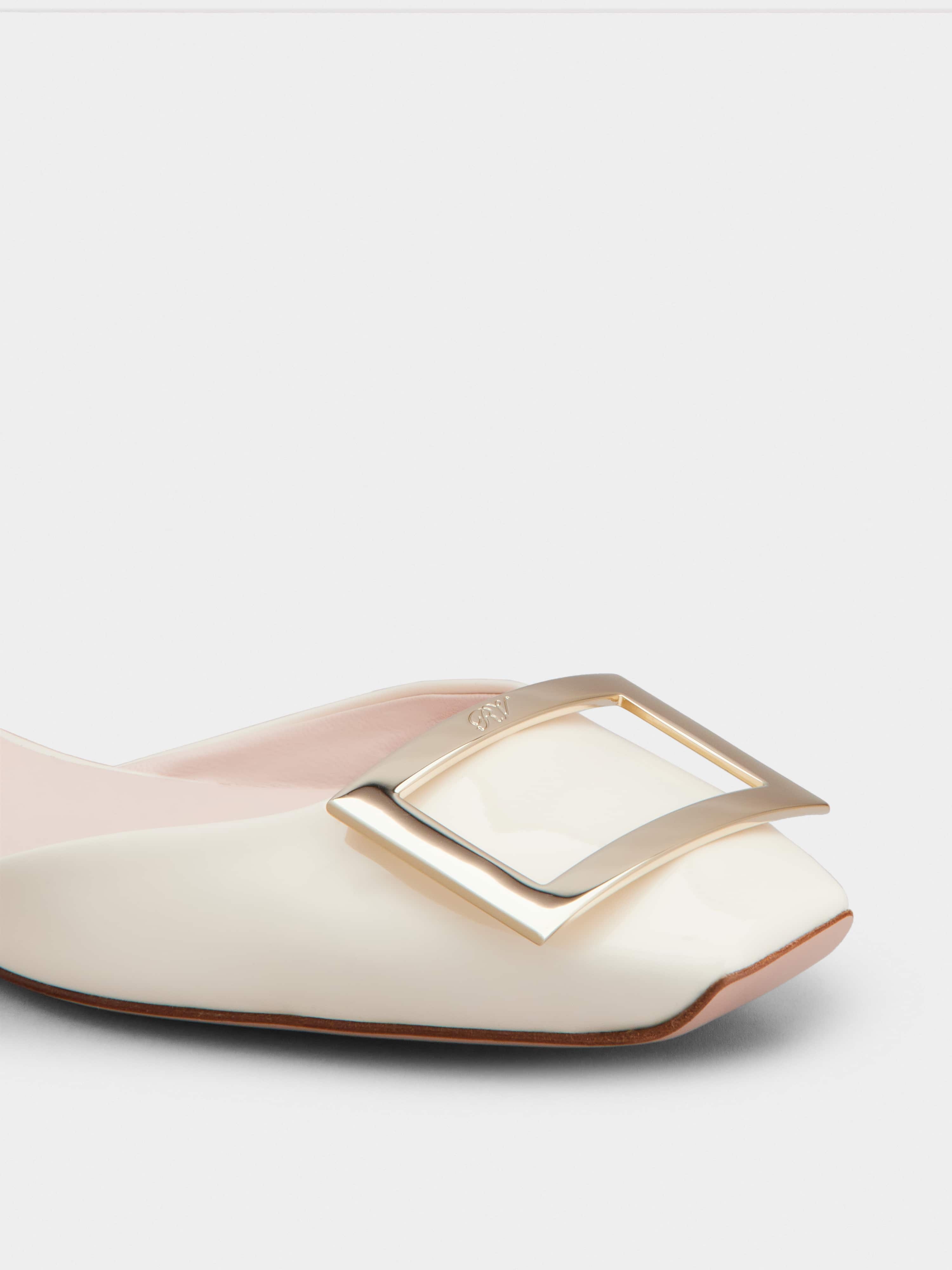 Trompette Dorsay Metal Buckle Ballerinas in Patent Leather - 3