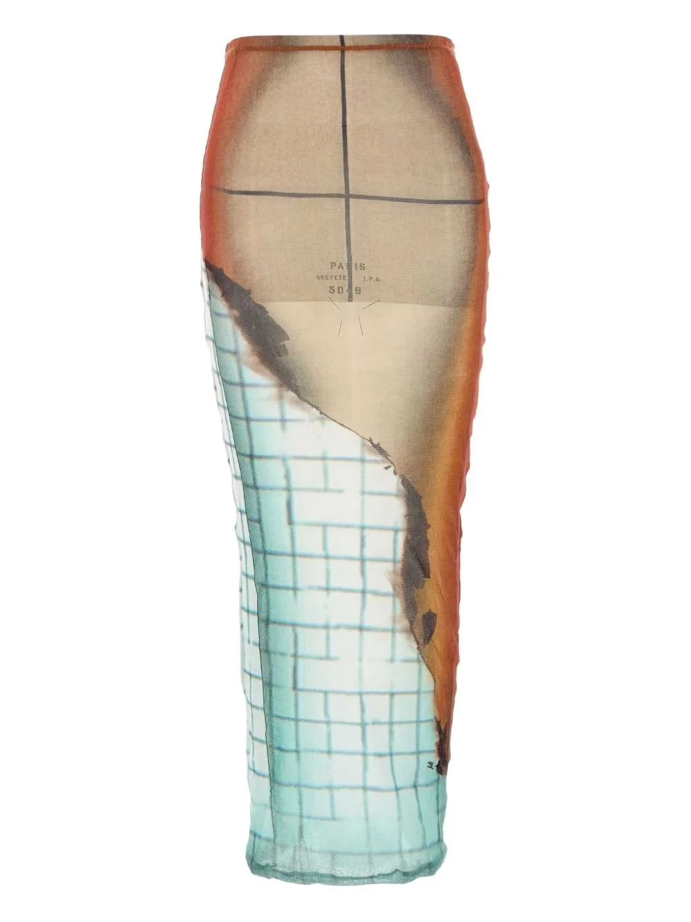 The Fire skirt printed tulle skirt - 1