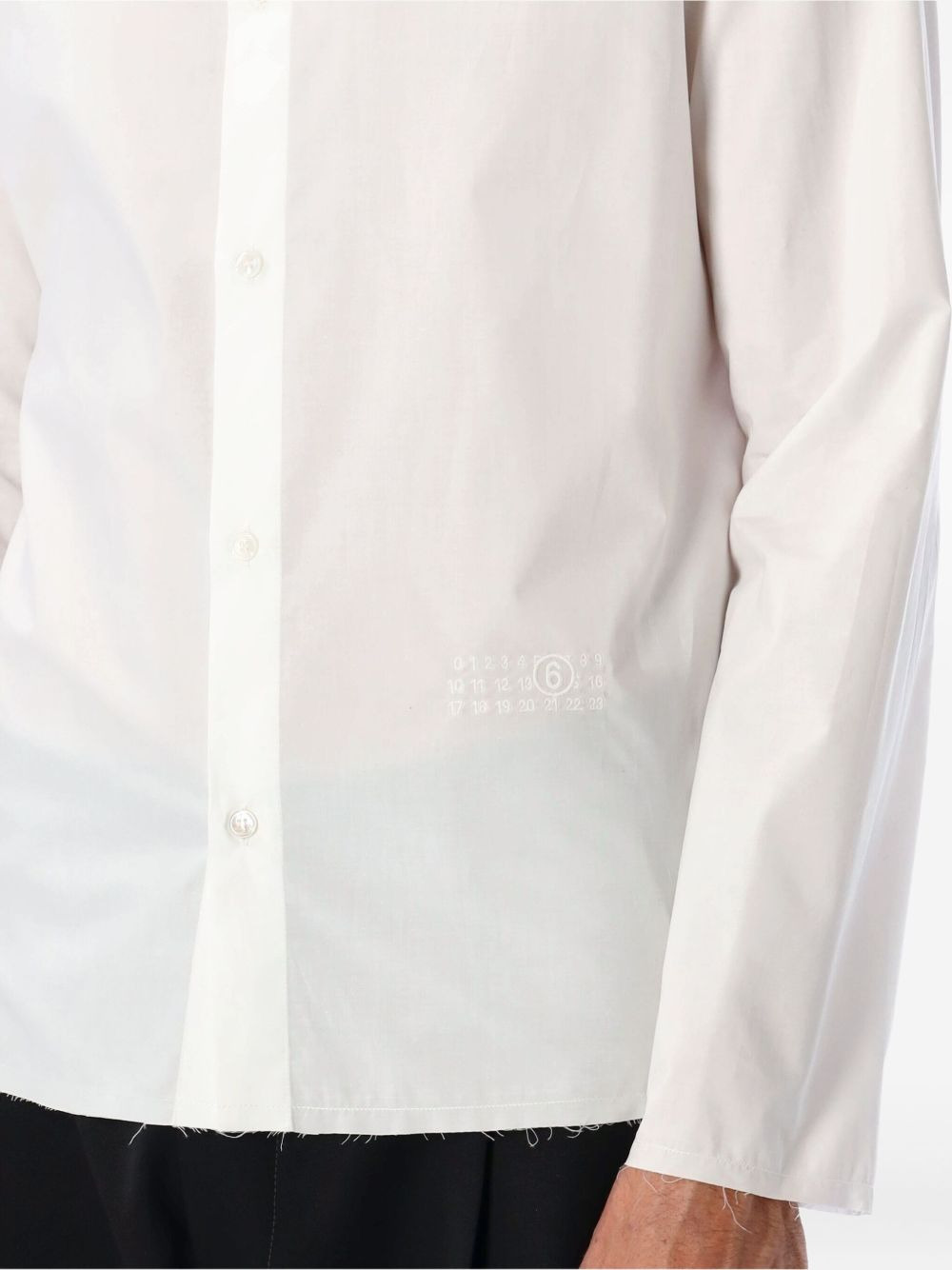frayed-hem shirt - 3