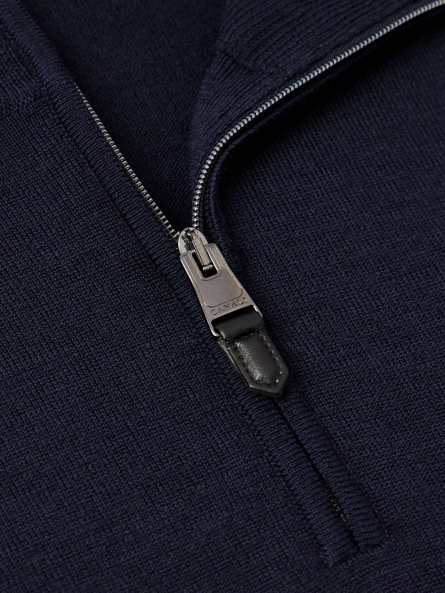 Slim-Fit Wool Half-Zip Sweater - 5