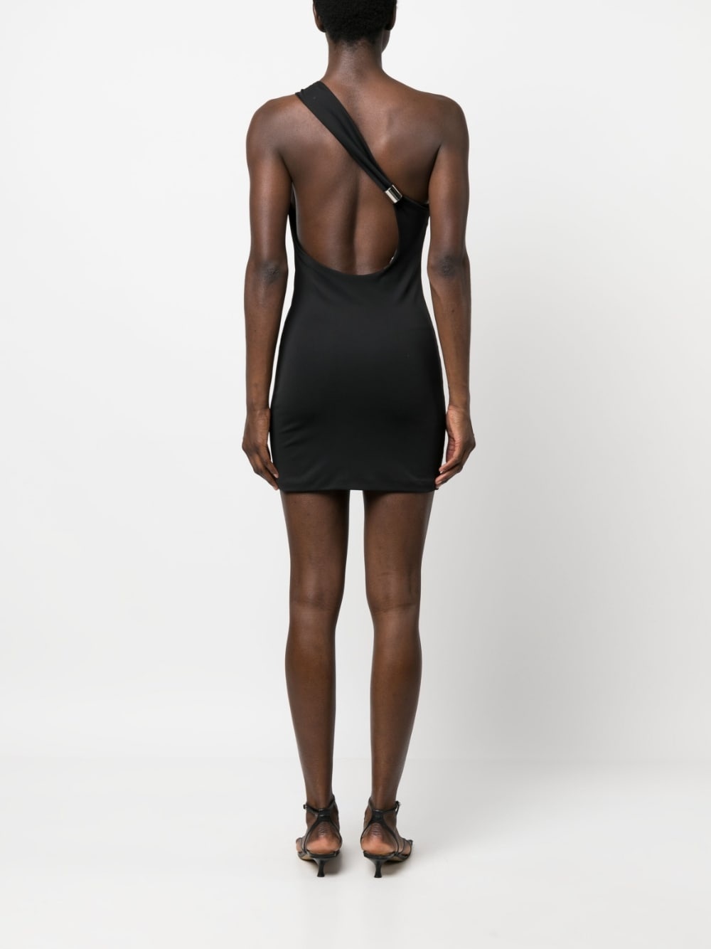 asymmetric one-shoulder mini dress - 4