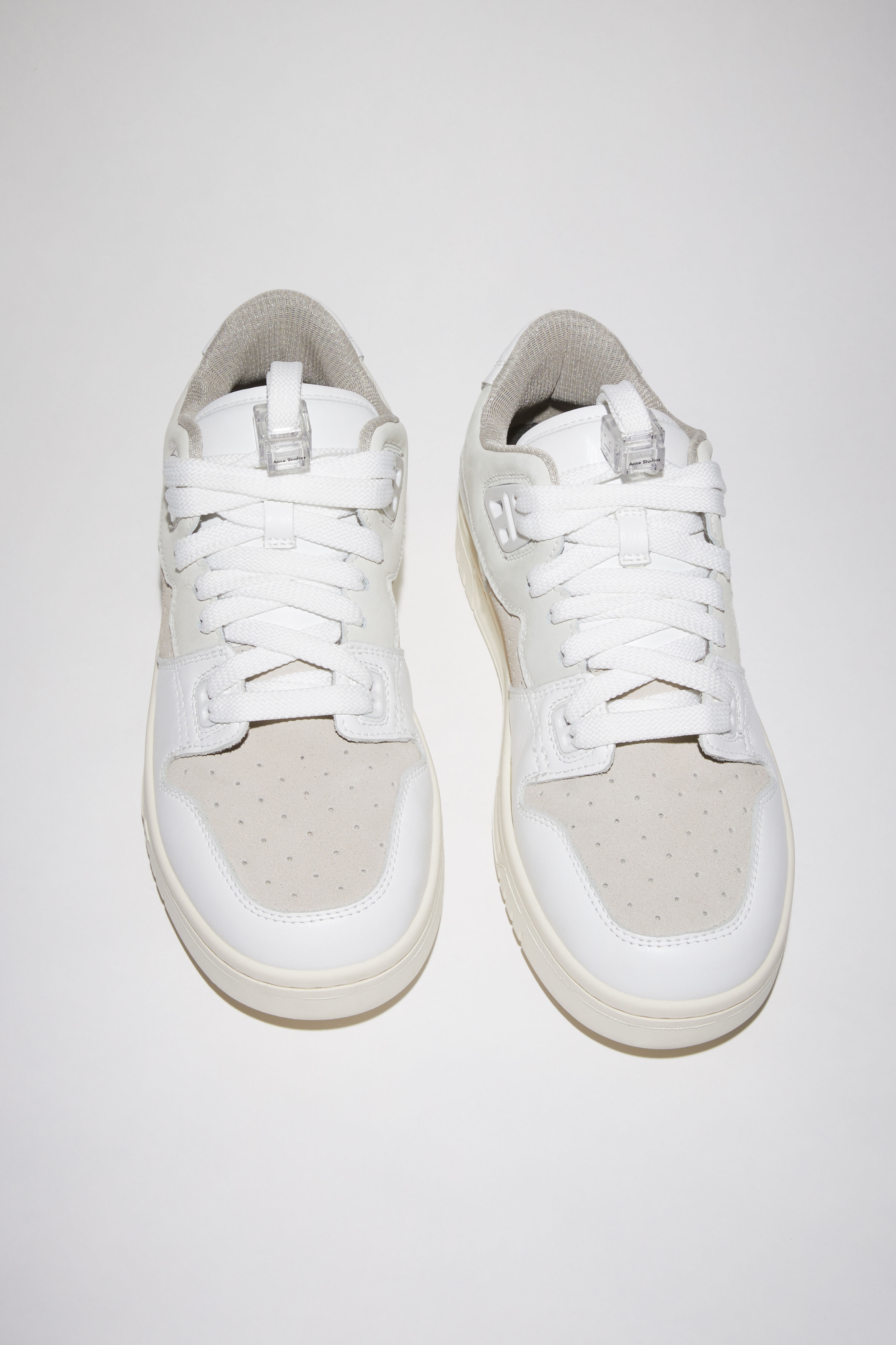 Low top leather sneakers - White/Off White - 3