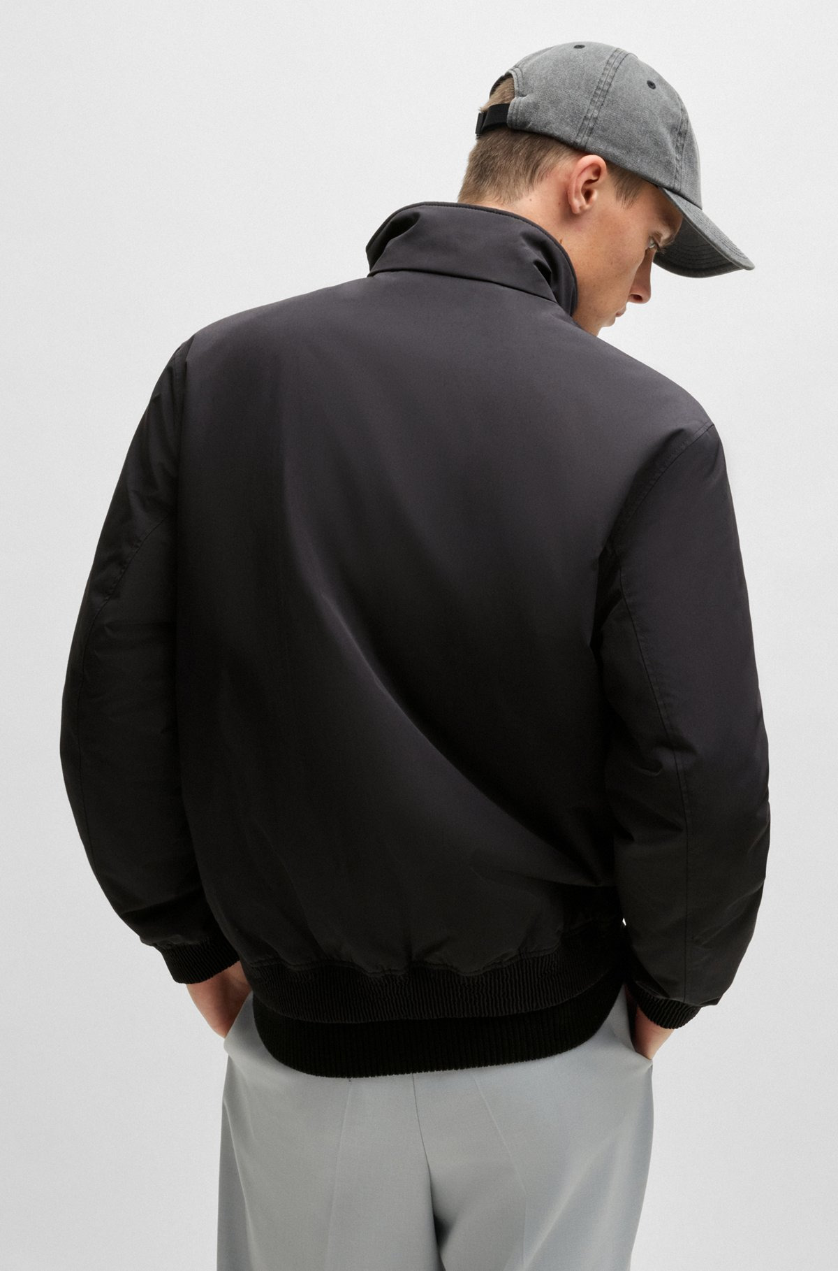 WATER-REPELLENT JACKET IN MATTE FABRIC - 4