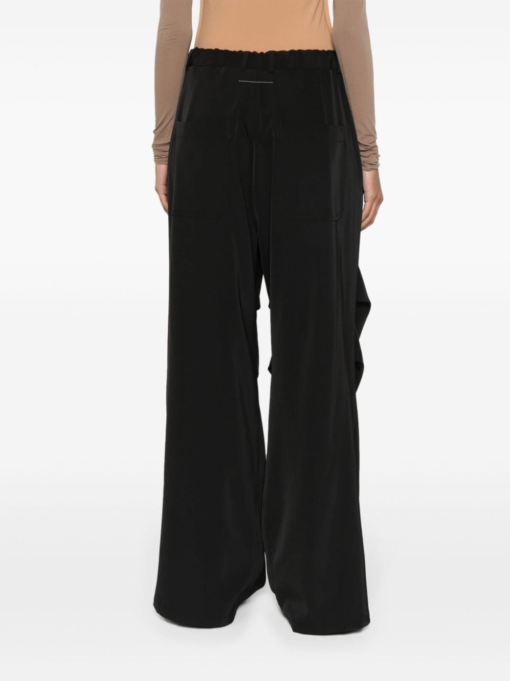 high-waist wide-leg trousers - 5