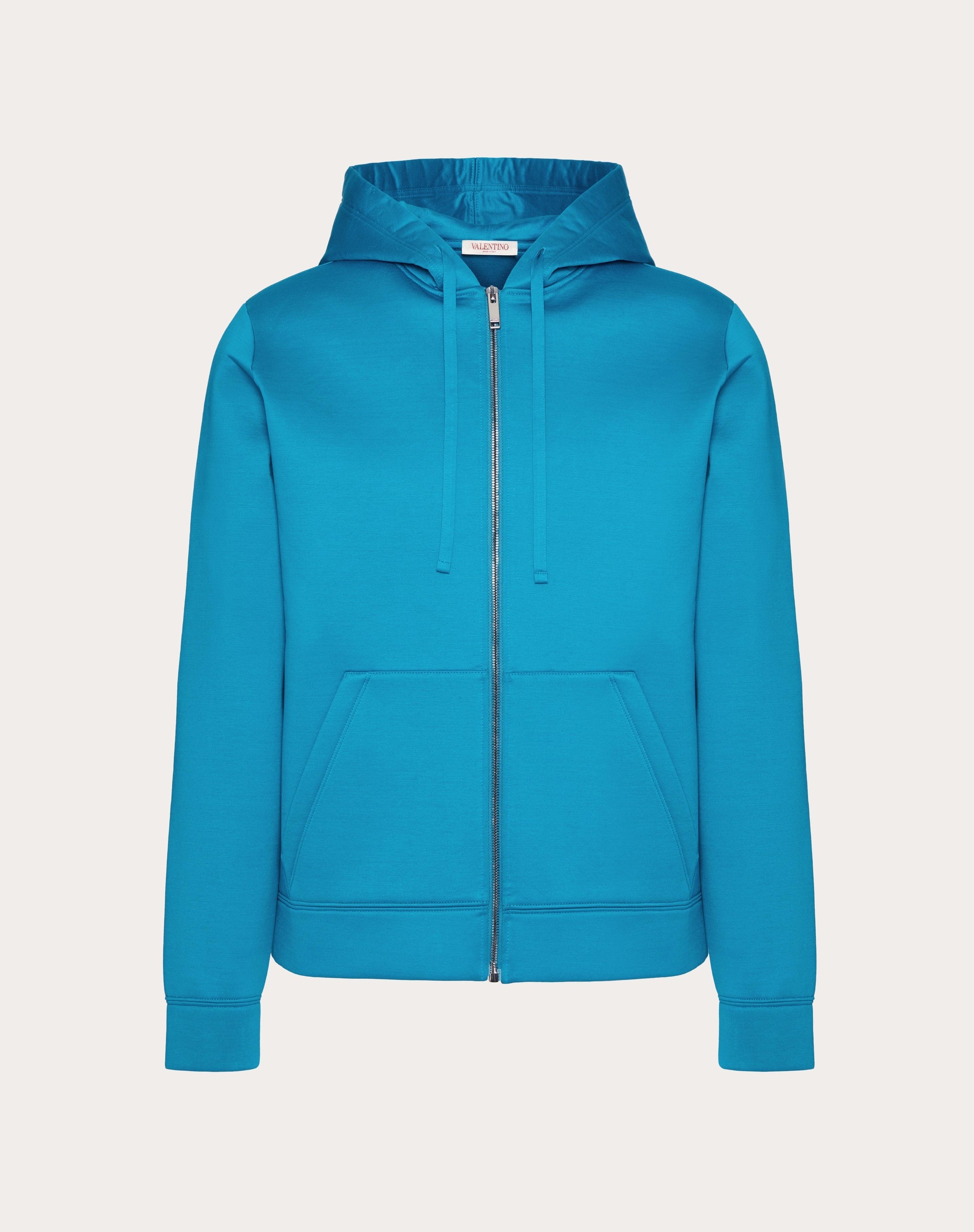 NEOPRENE SWEATSHIRT WITH HOOD AND ZIPPER - 1