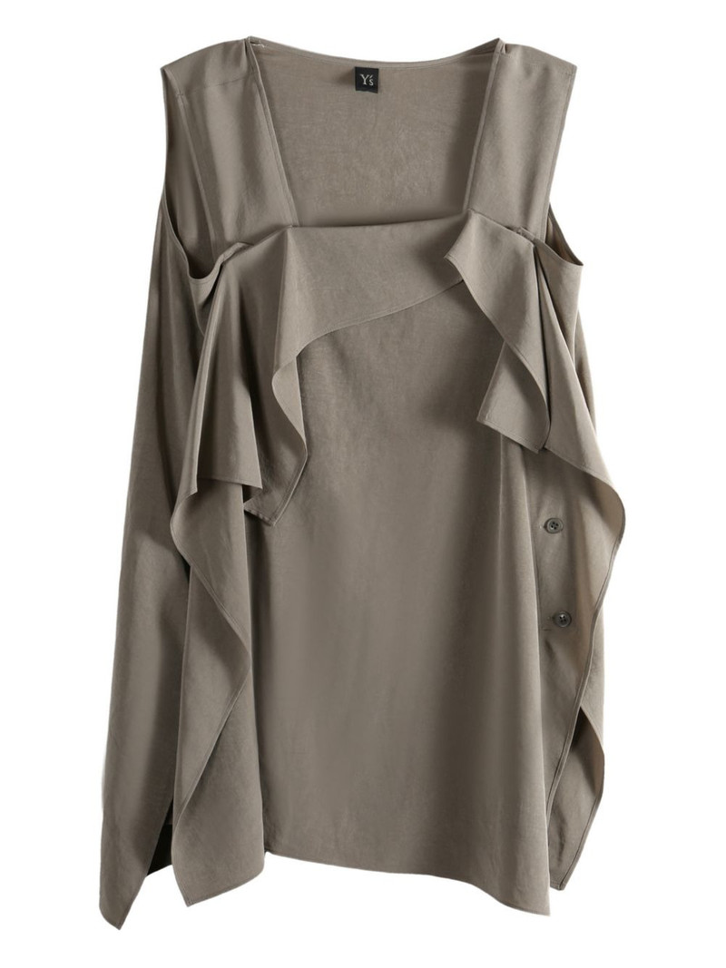 ruffled square-neck top 1