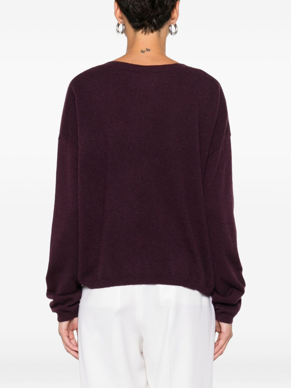 V-neck cashmere cardigan - 4